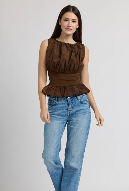Alma Top Brown