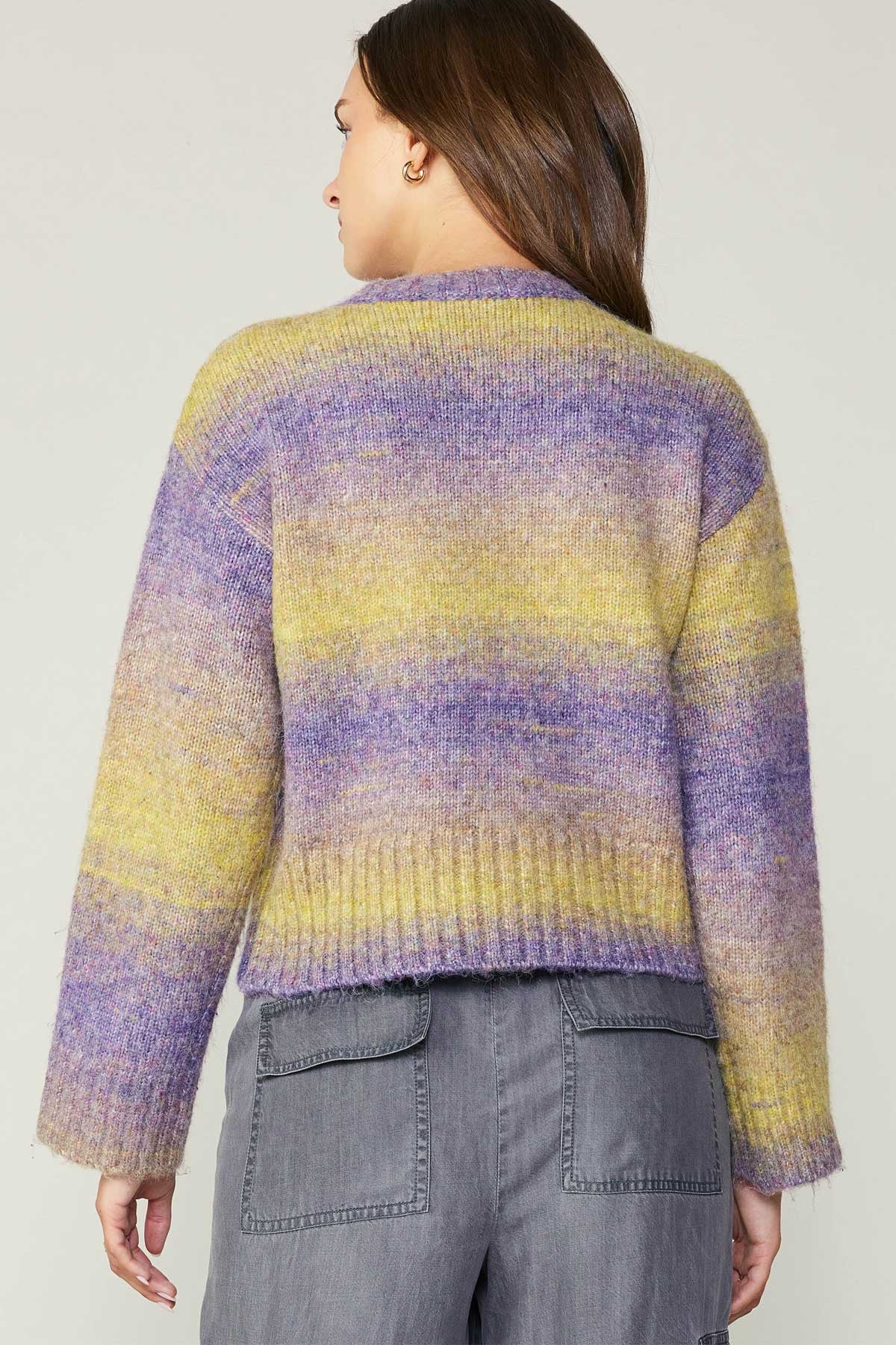 Janis Sweater Gold/Purple