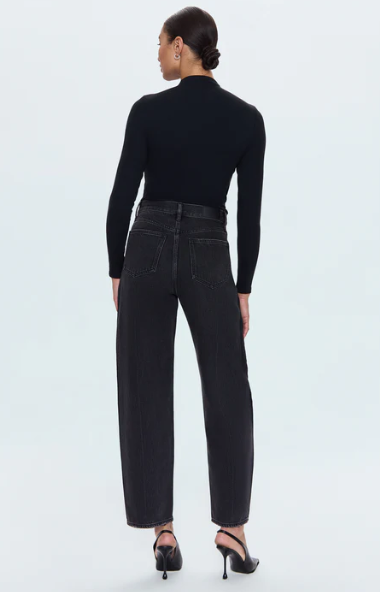 Wes High Rise Barrel Jean Cinema