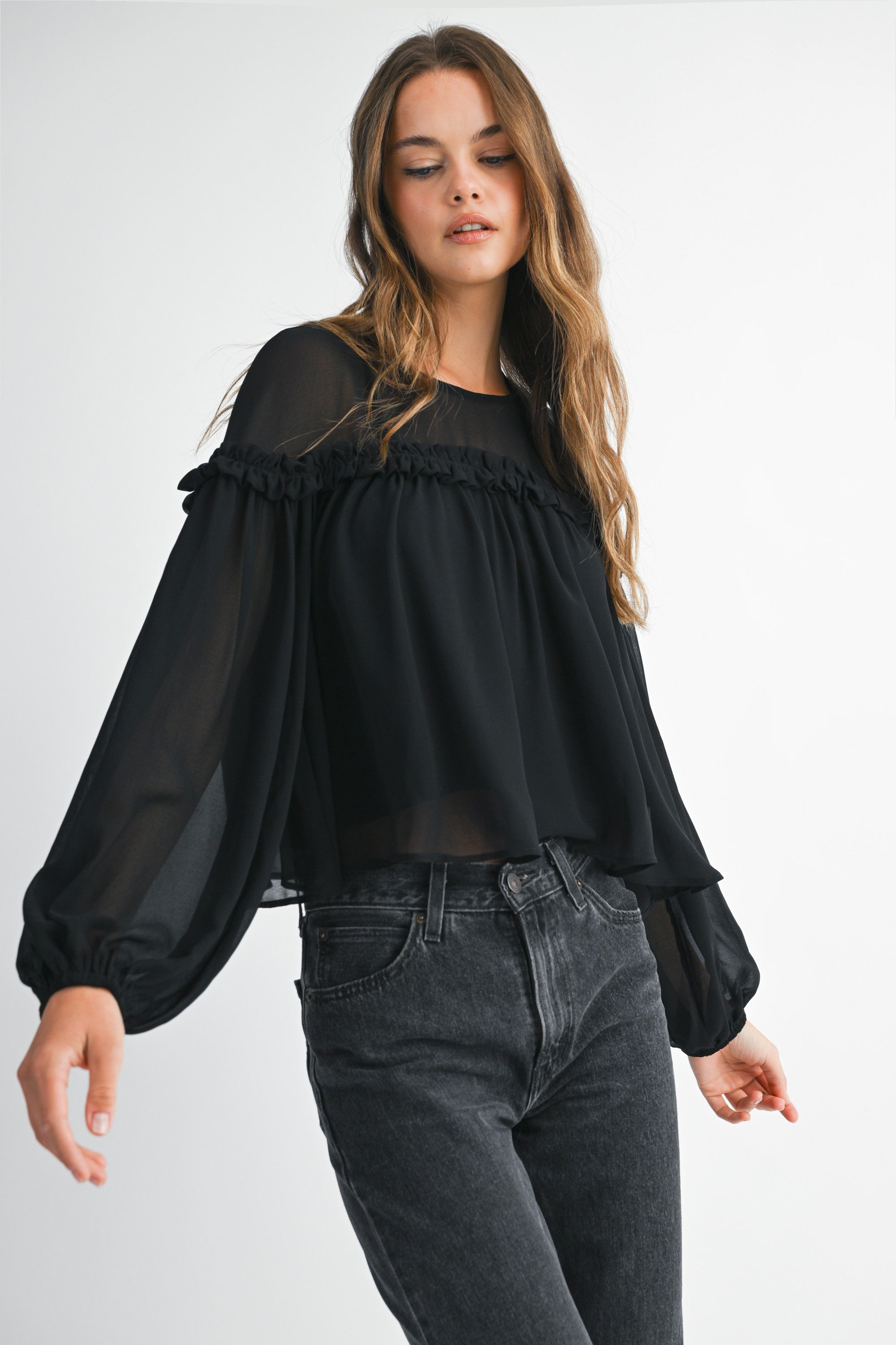 Katrice Top Black