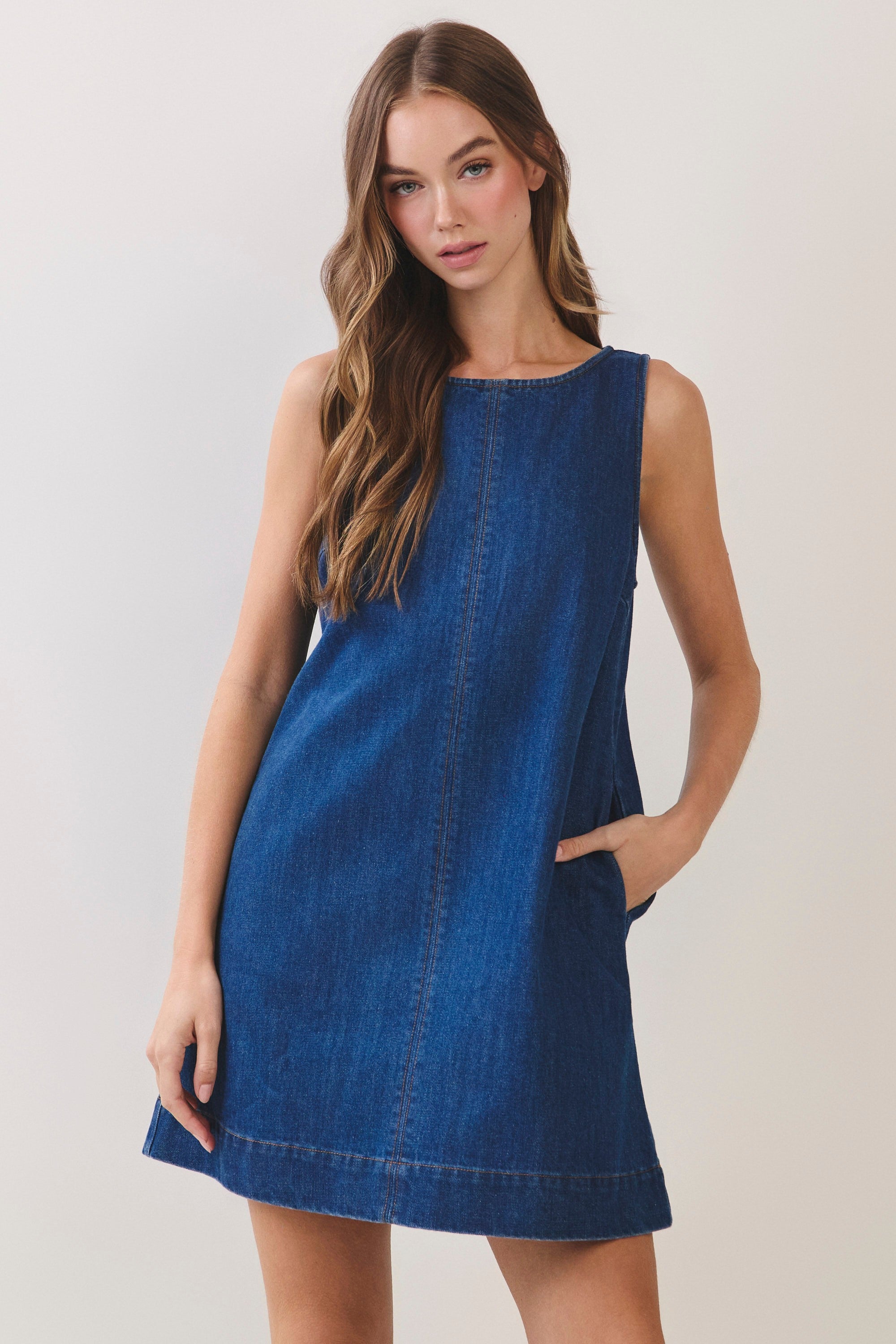 Annika Dress Denim