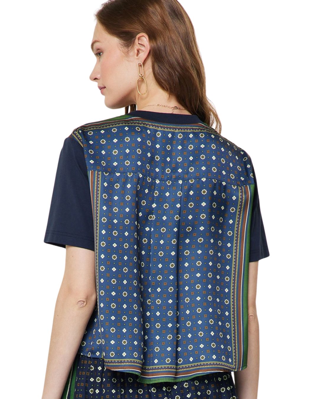 Hope Top Navy Multi