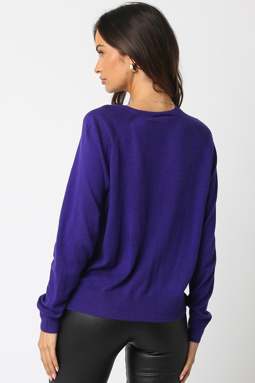 Natalie Sweatshirt Purple