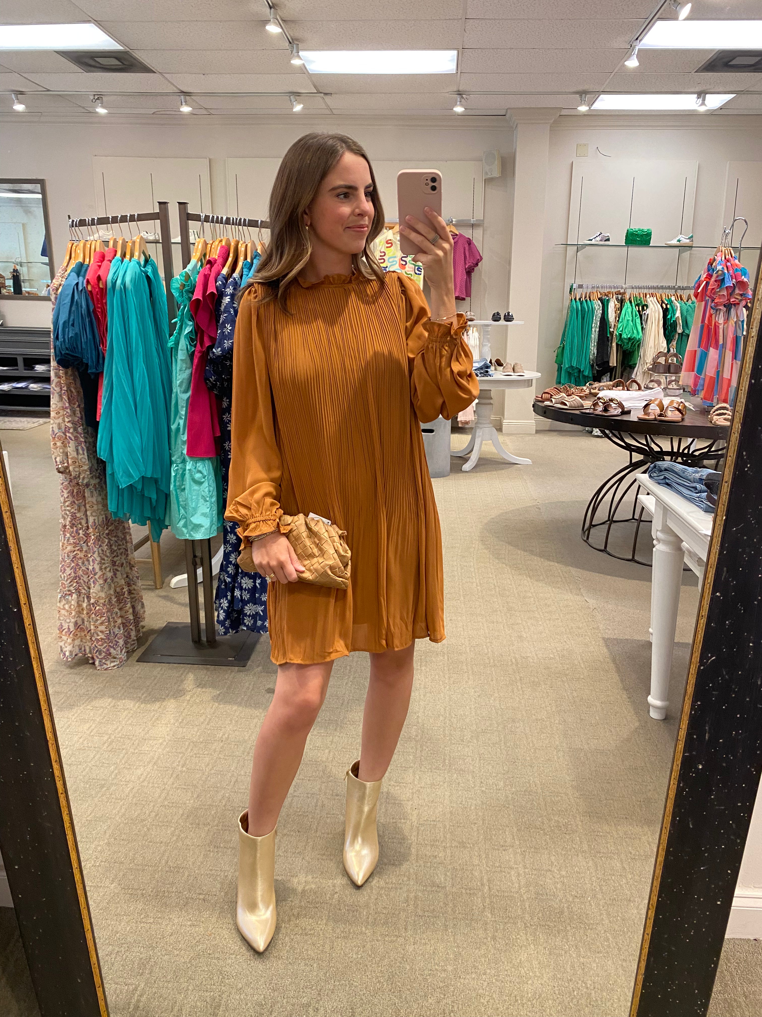 Ginger Dress Rust