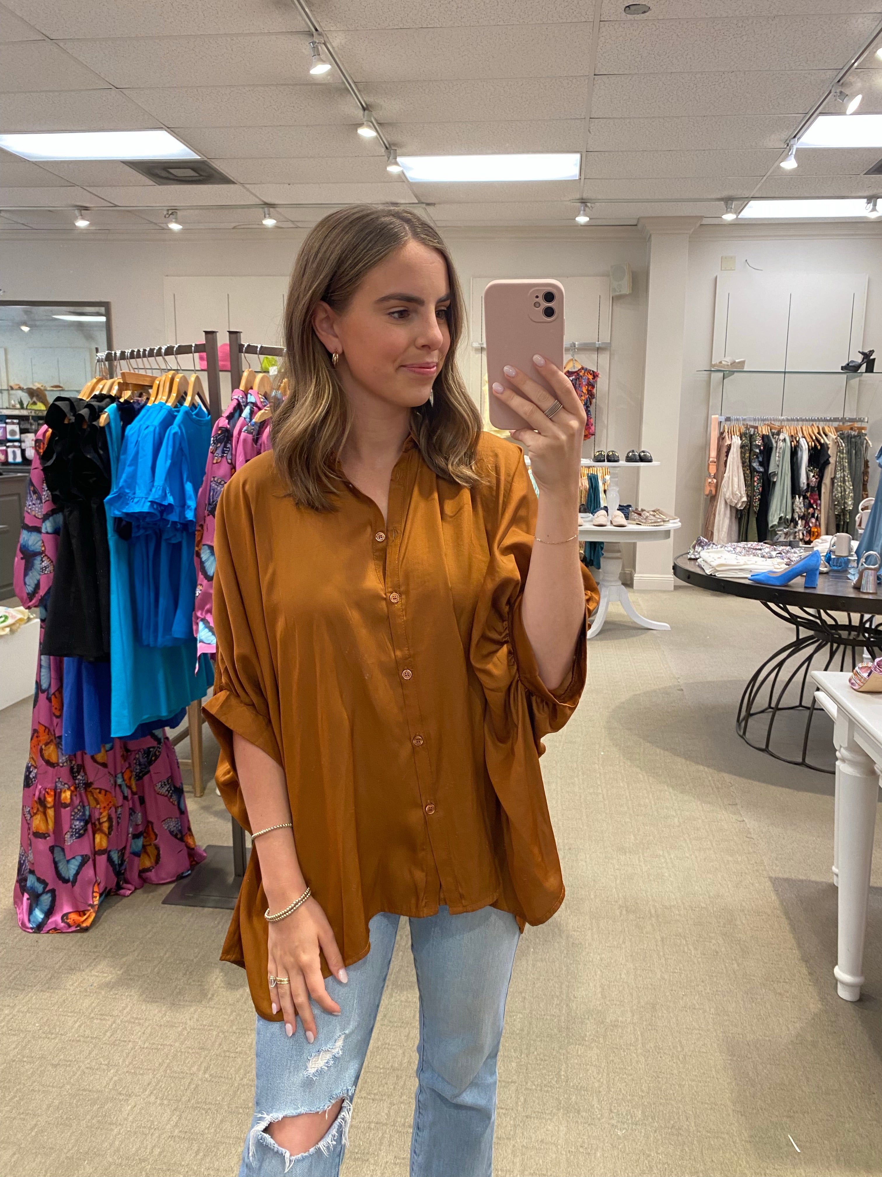 Nadia Top Brown