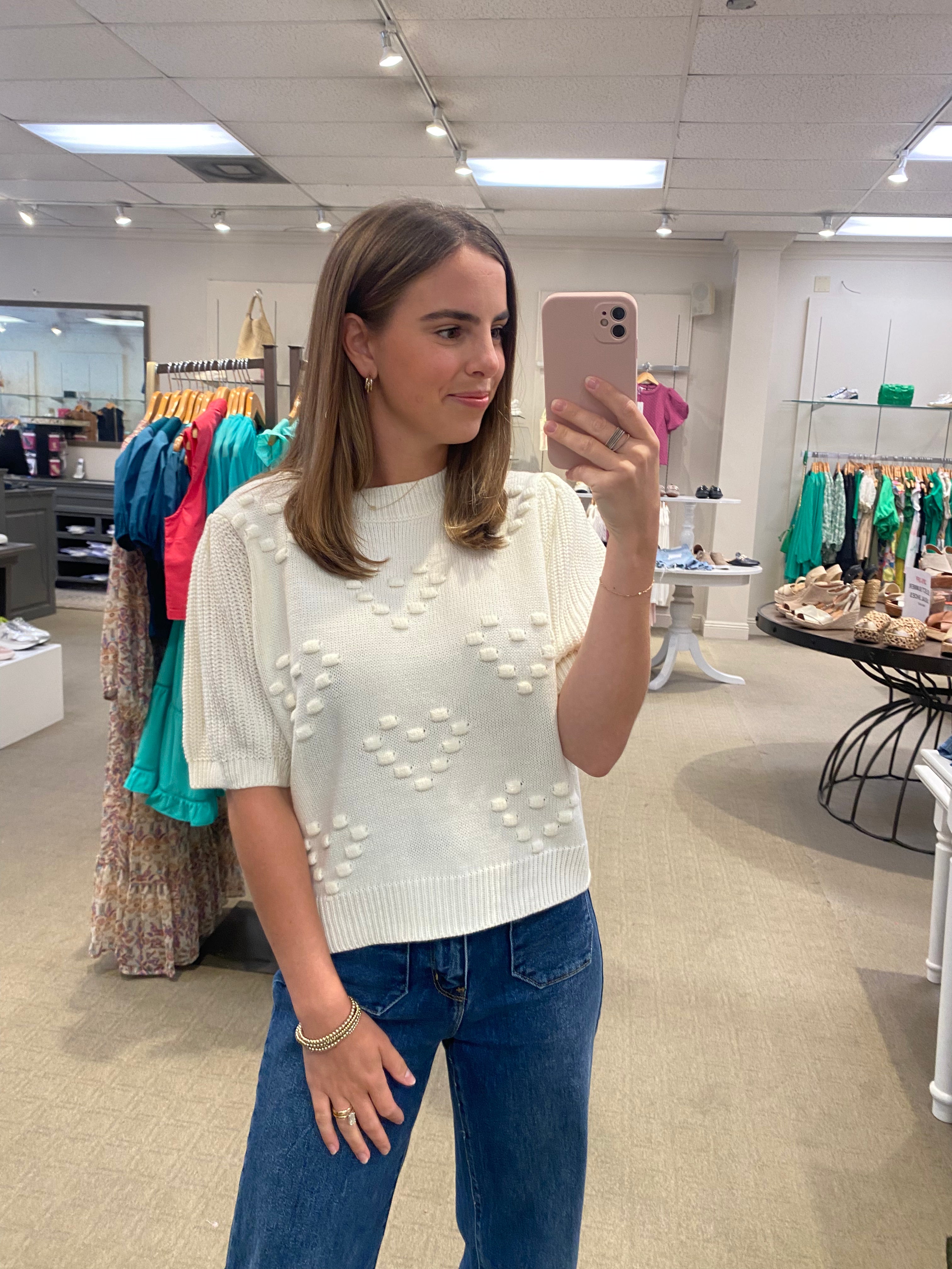 Kelsie Knit Sweater Ivory