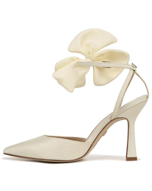 Halie Bow Heel Ivory