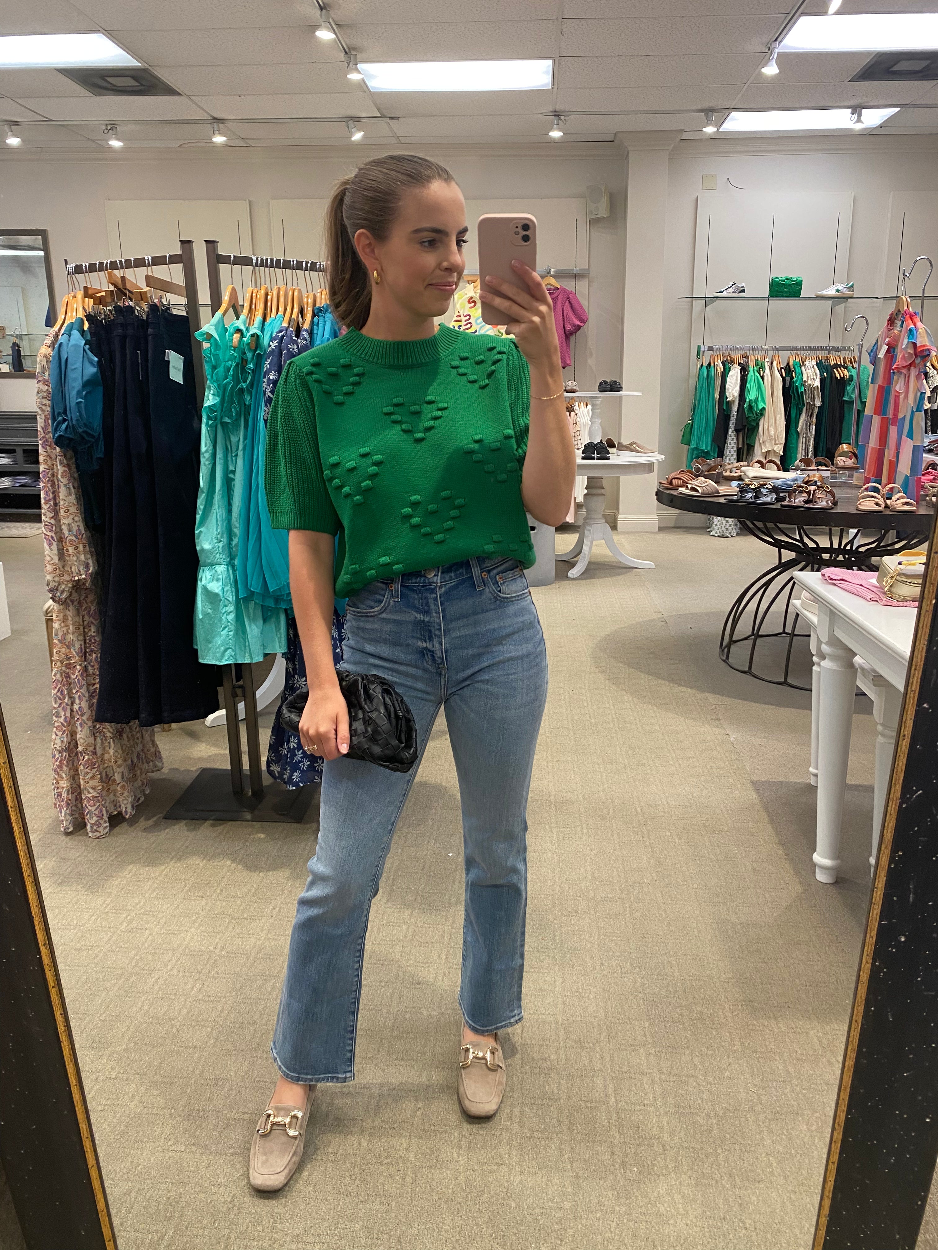 Kelsie Knit Sweater Green
