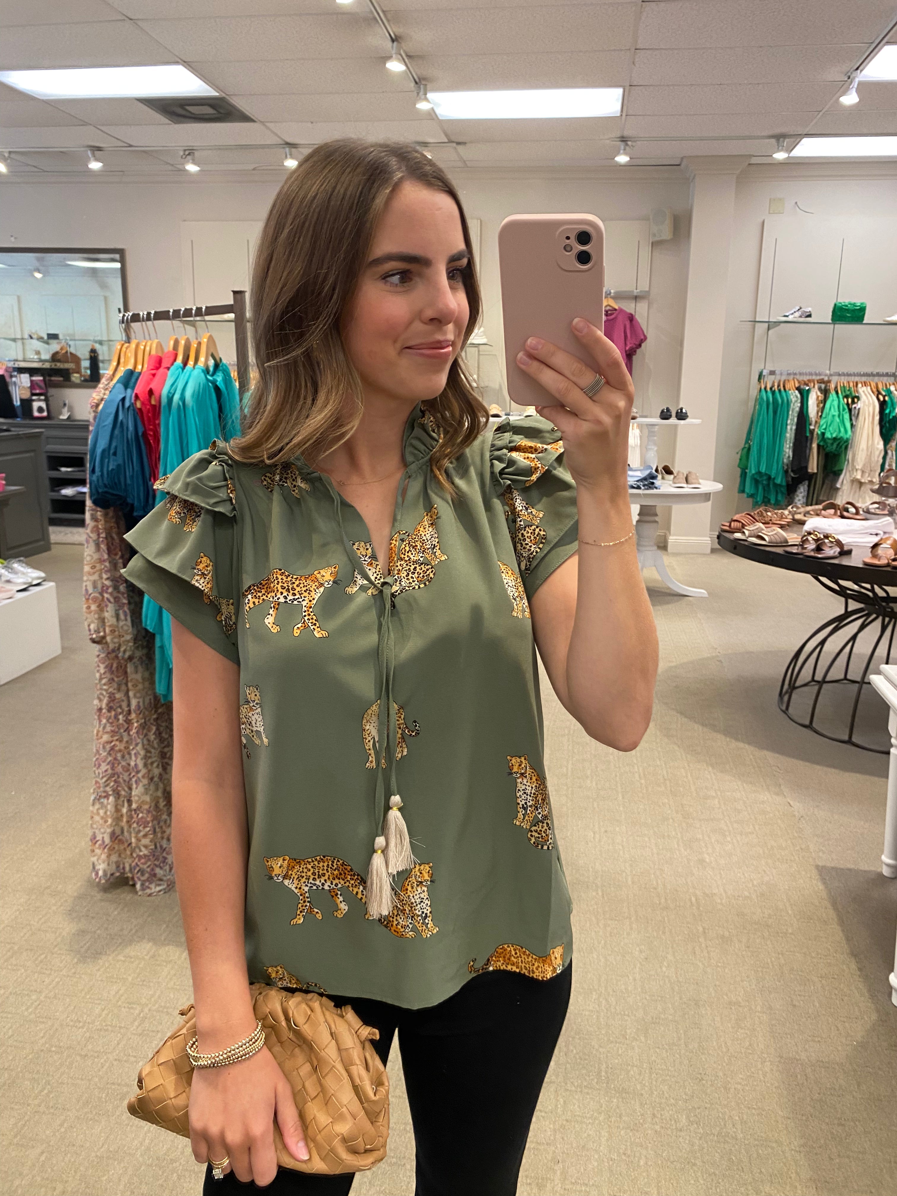 Jess Top Green