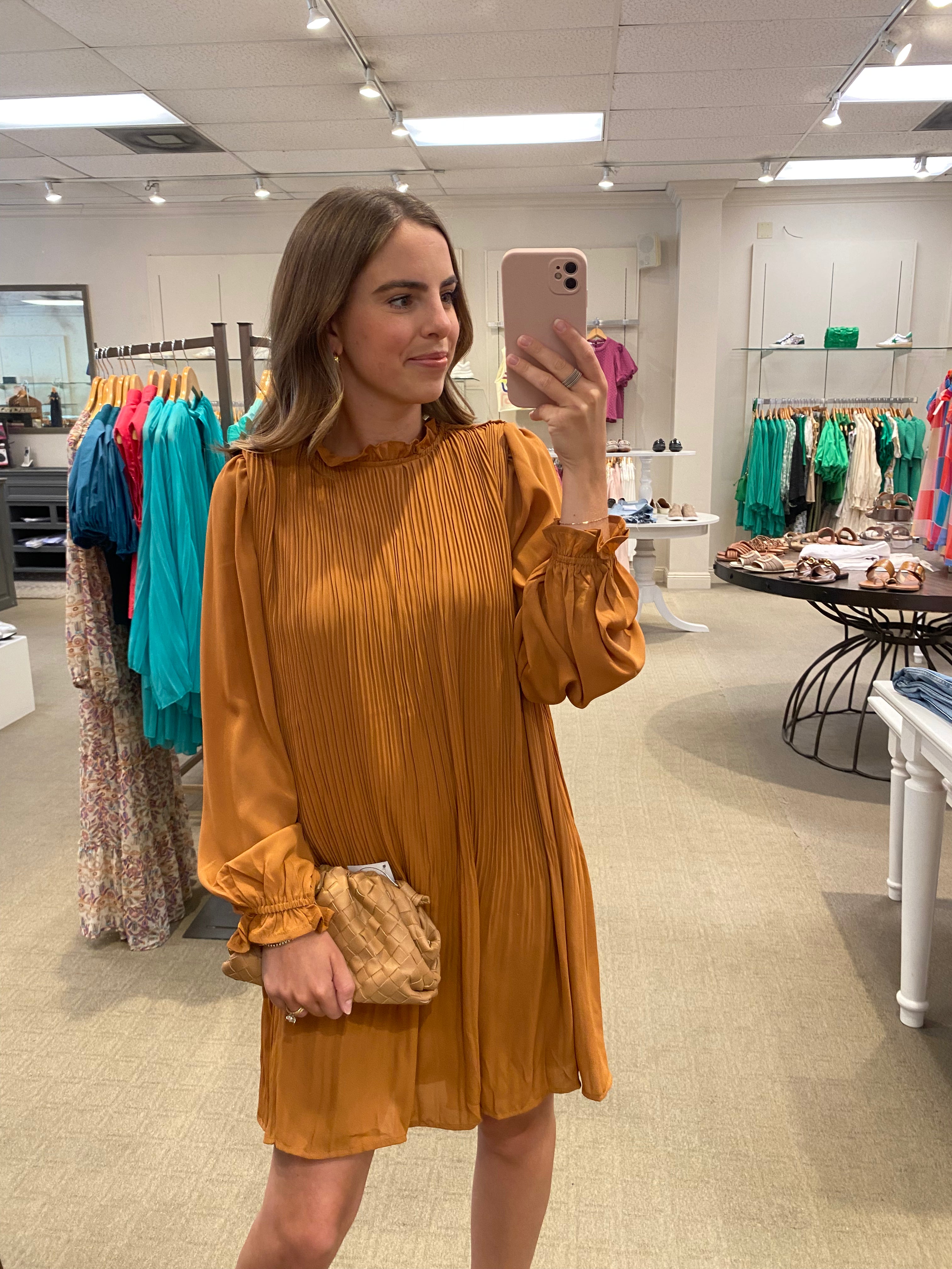 Ginger Dress Rust