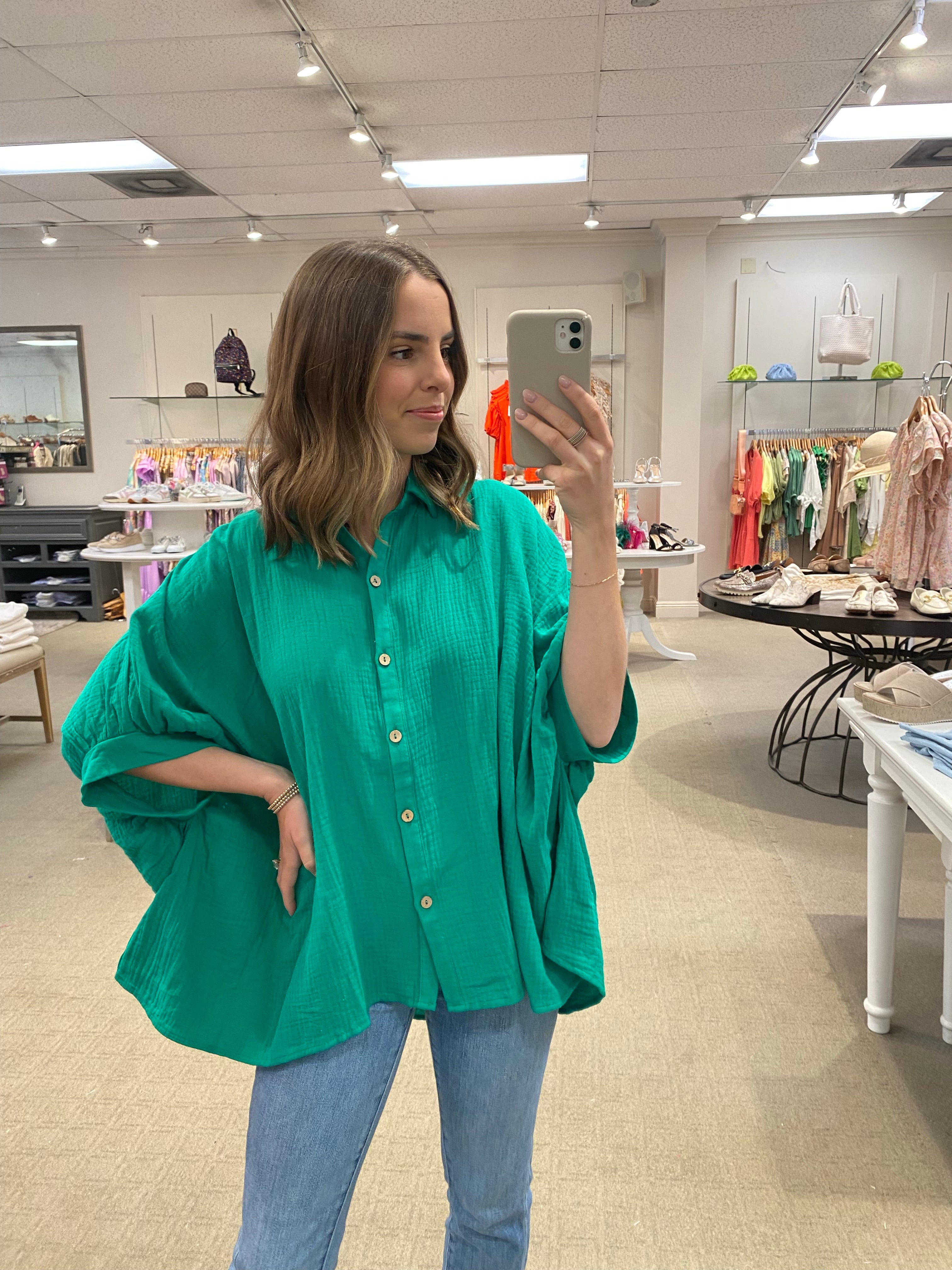 Natasha Top Emerald