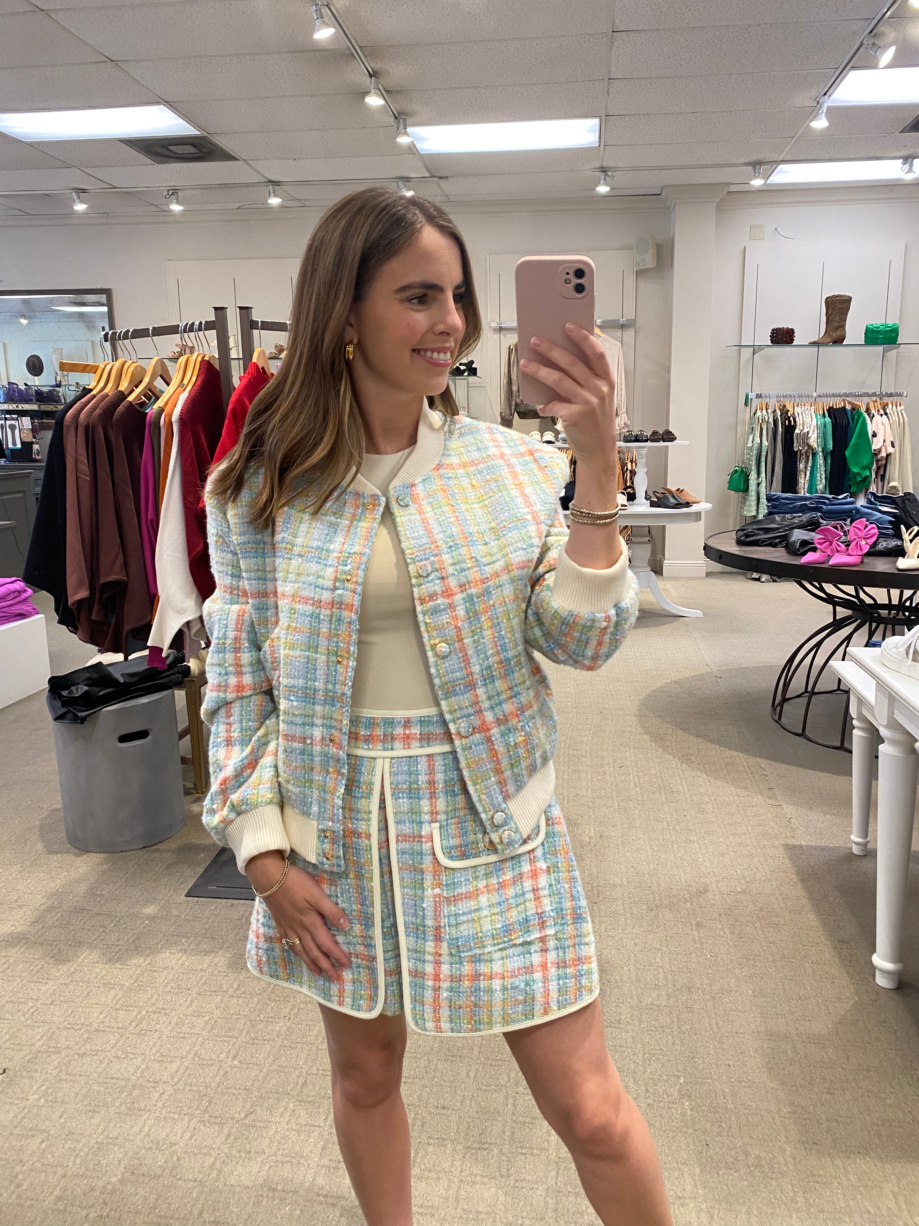 Plaid Mini Skirt