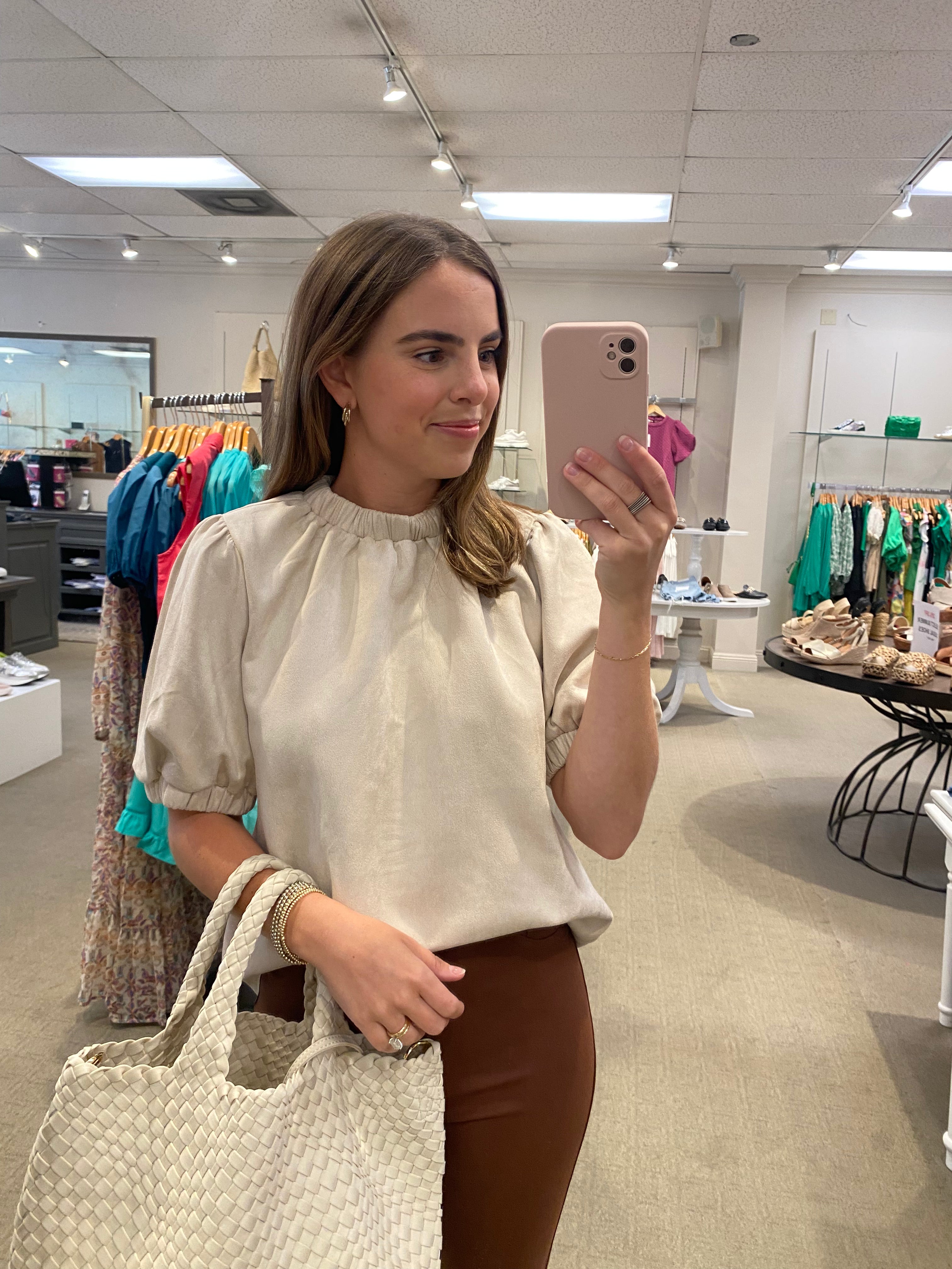 Landen Suede Top