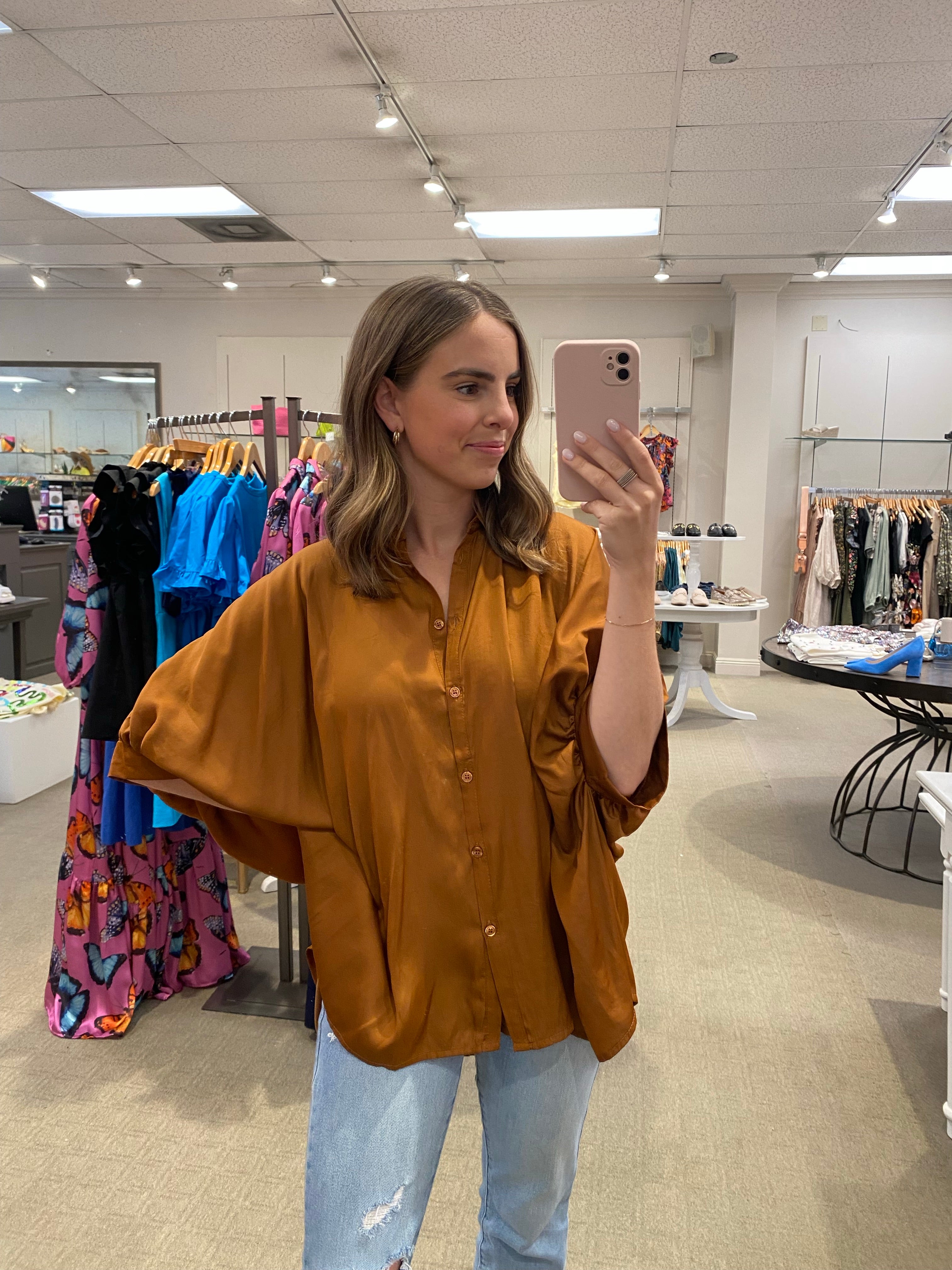 Nadia Top Brown