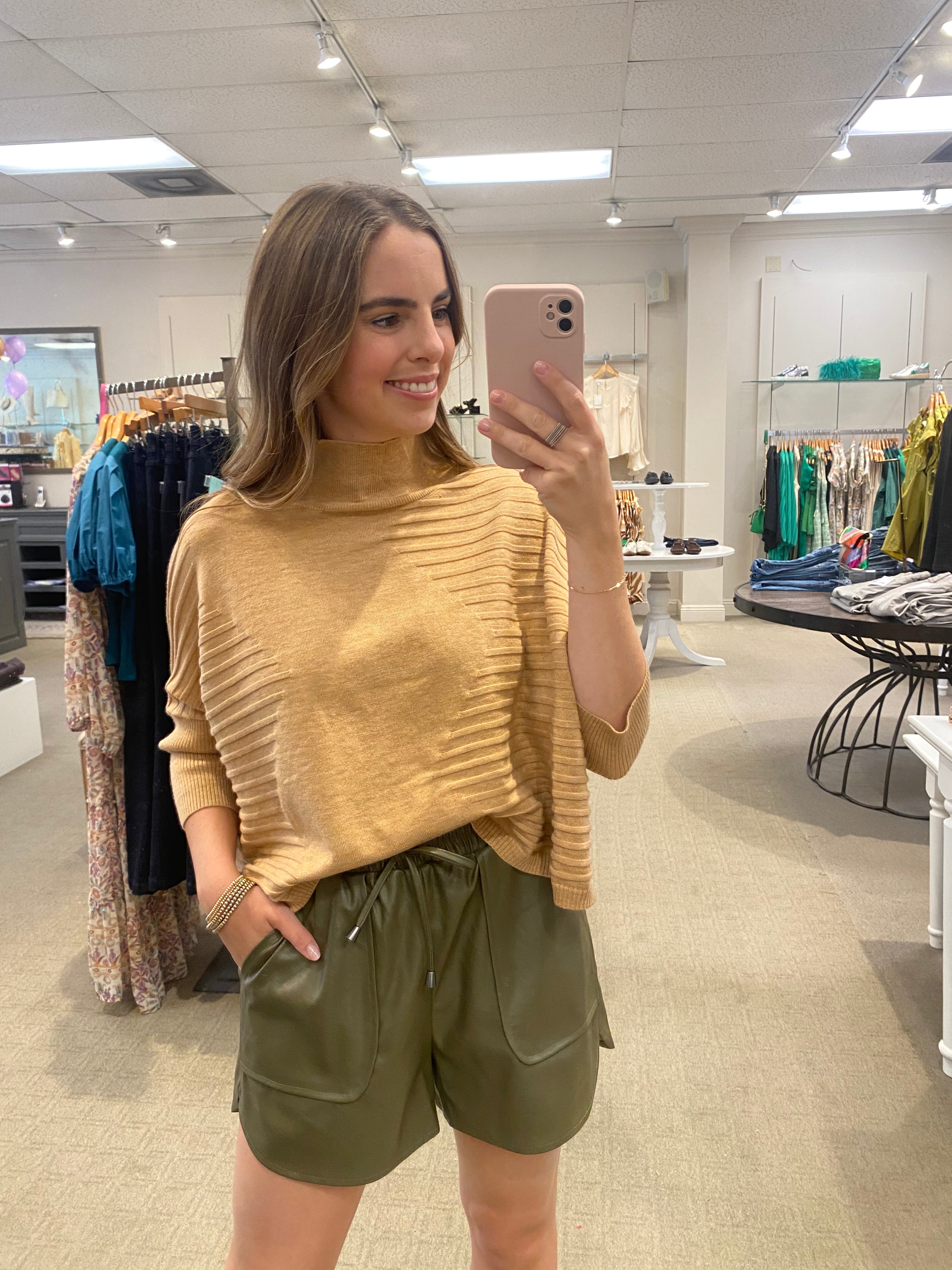 Tie Waist Short Olive