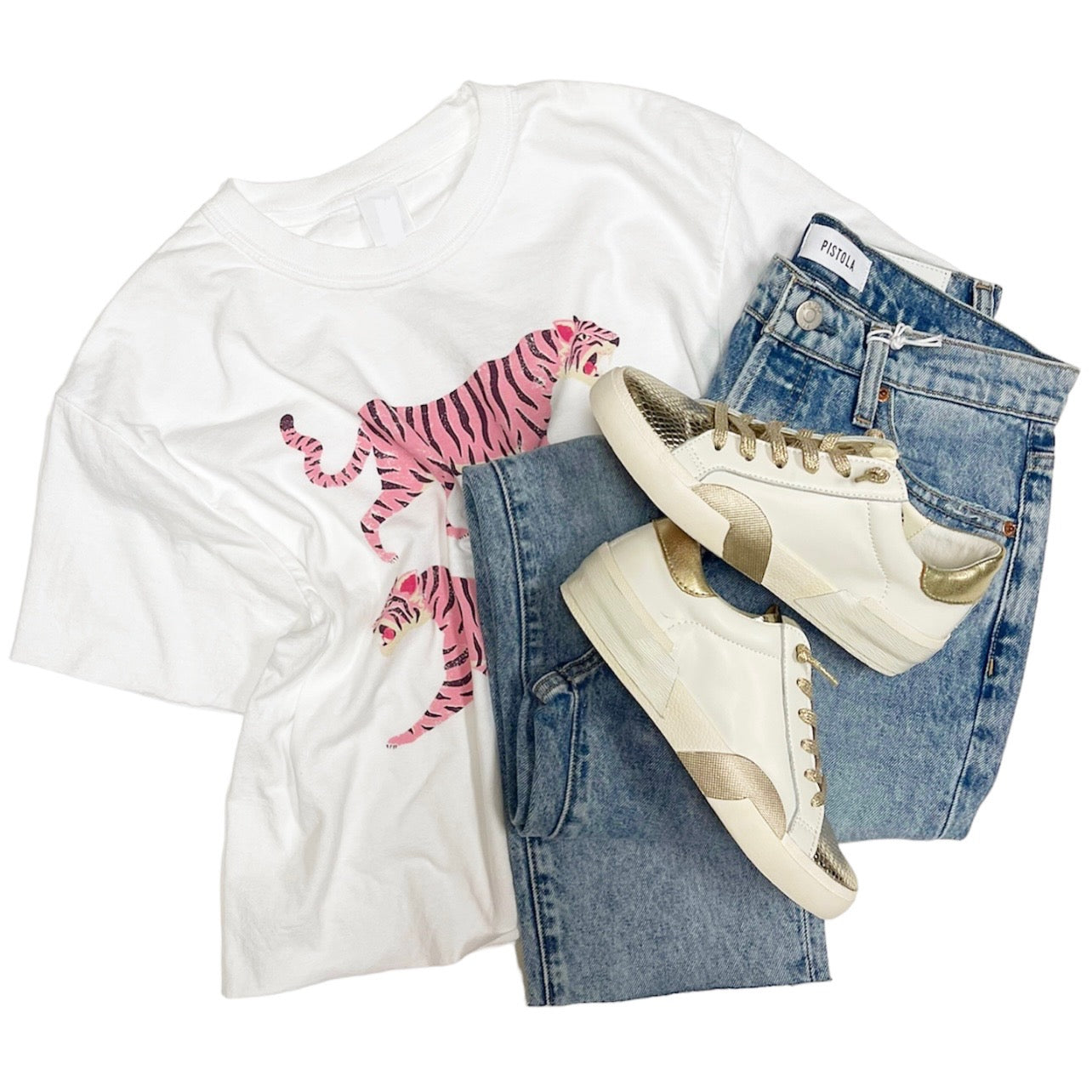 Sutton Tiger Top White