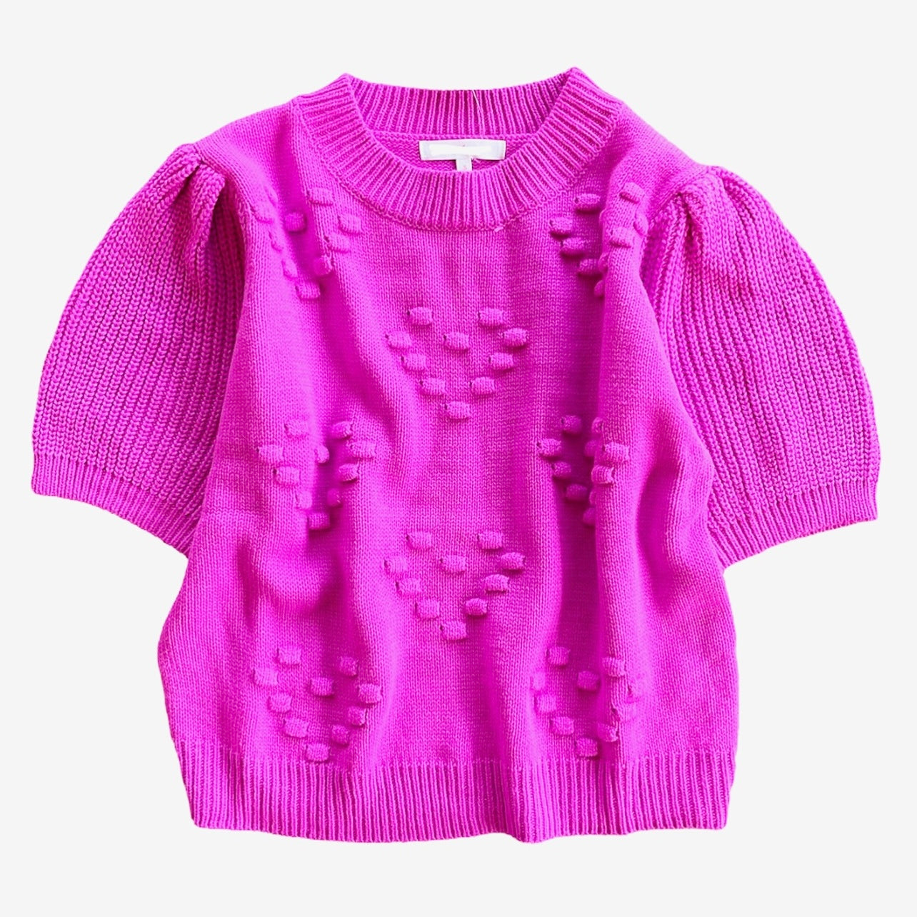 Kelsie Knit Sweater Fuchsia