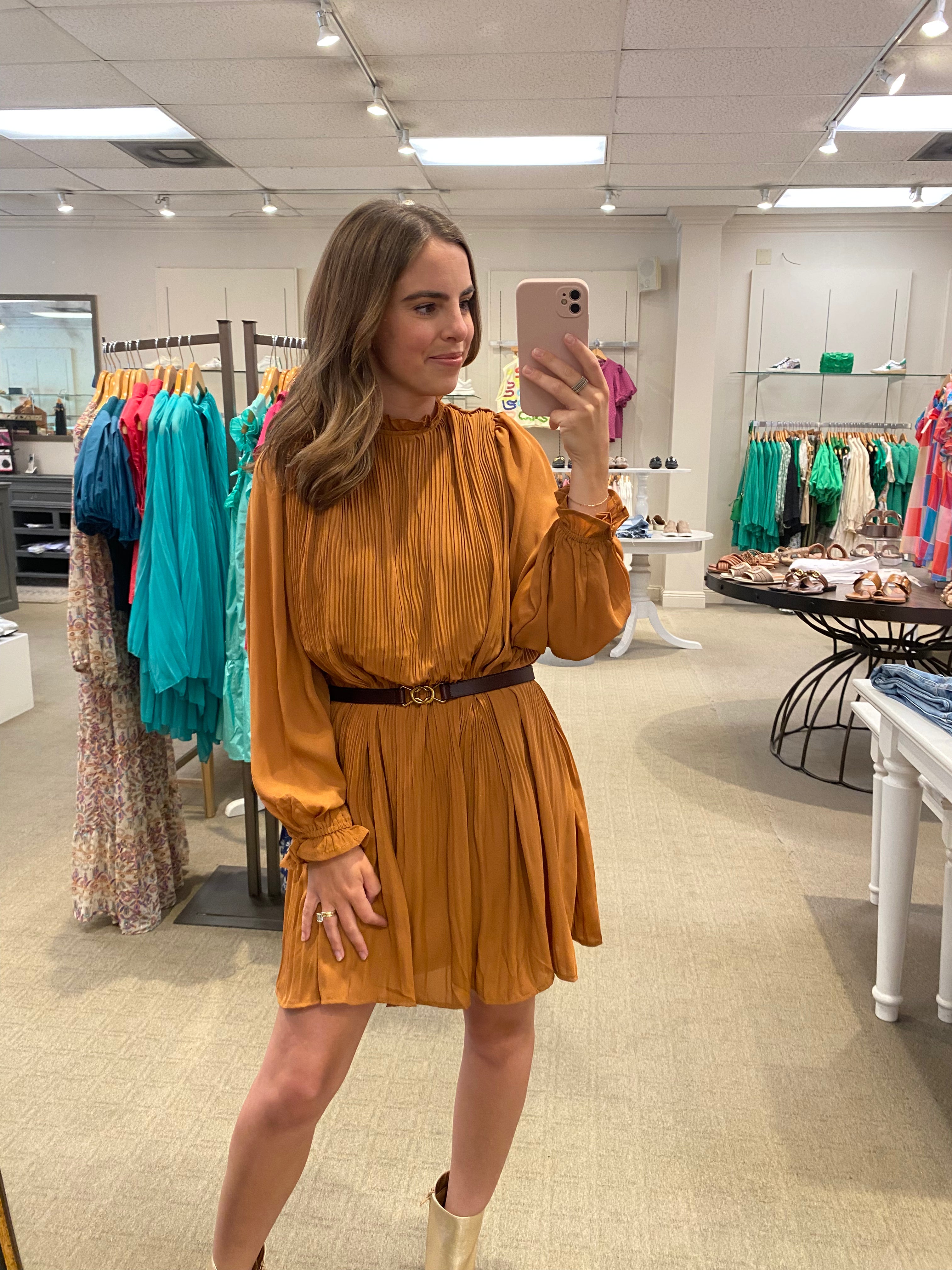 Ginger Dress Rust
