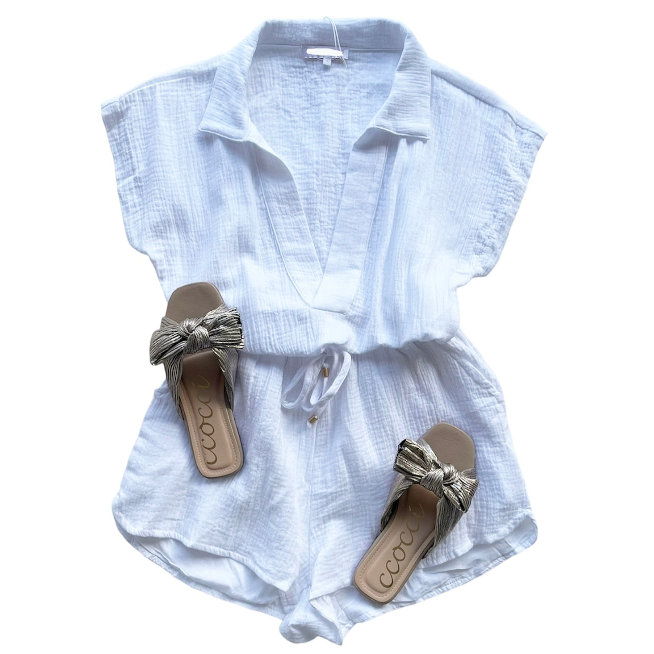 Rita Romper White