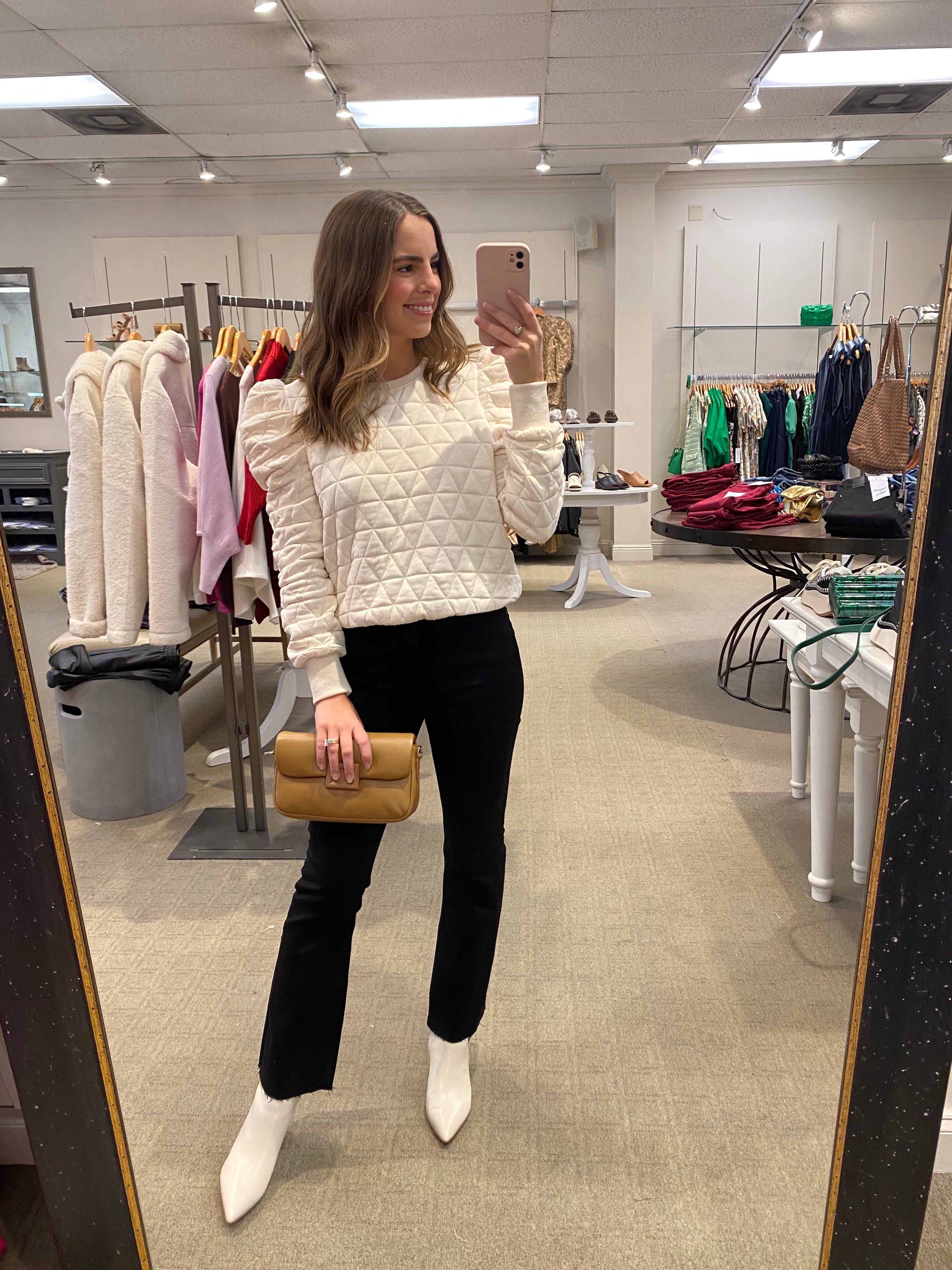 Quilted Sweatshirt