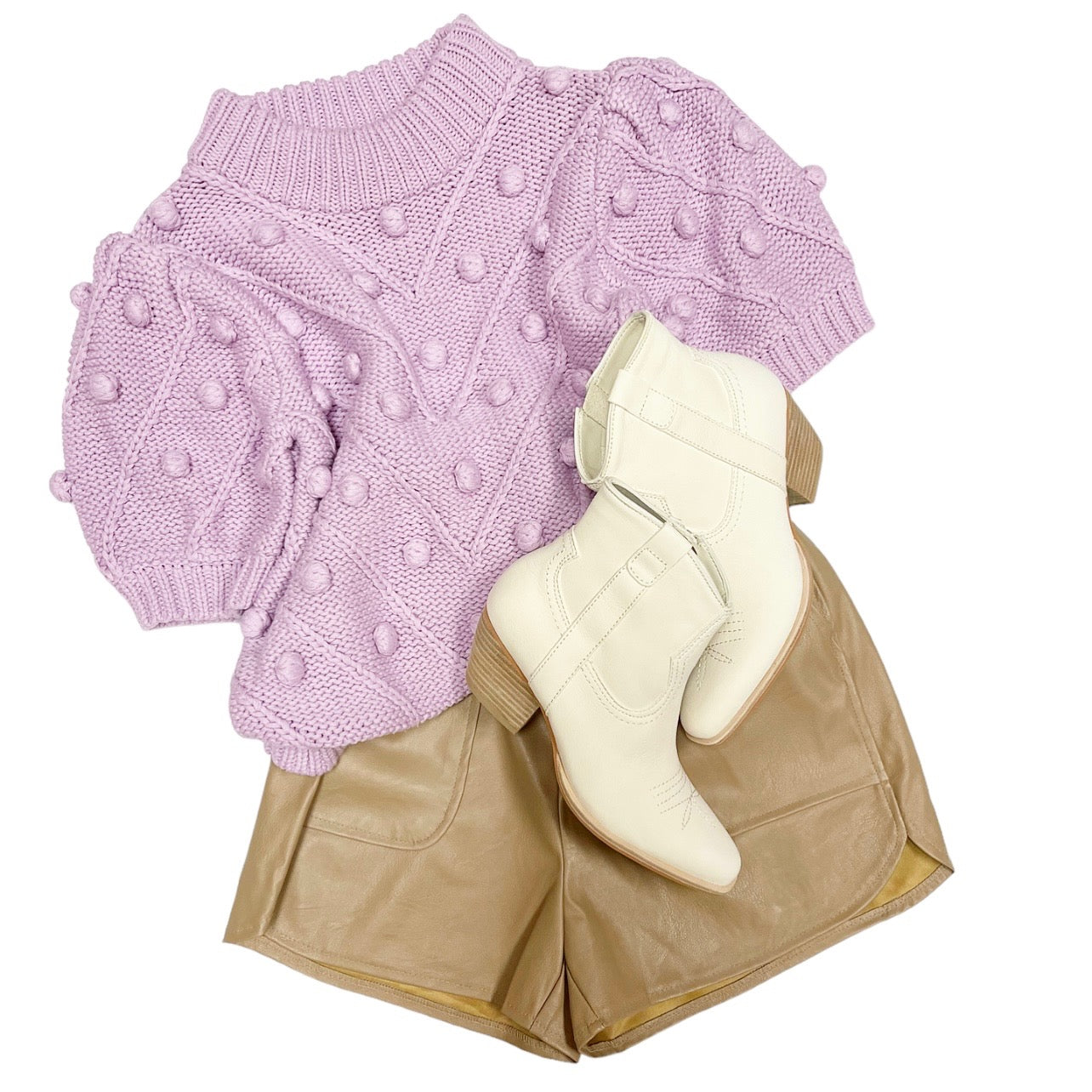 Tie Waist Short Tan
