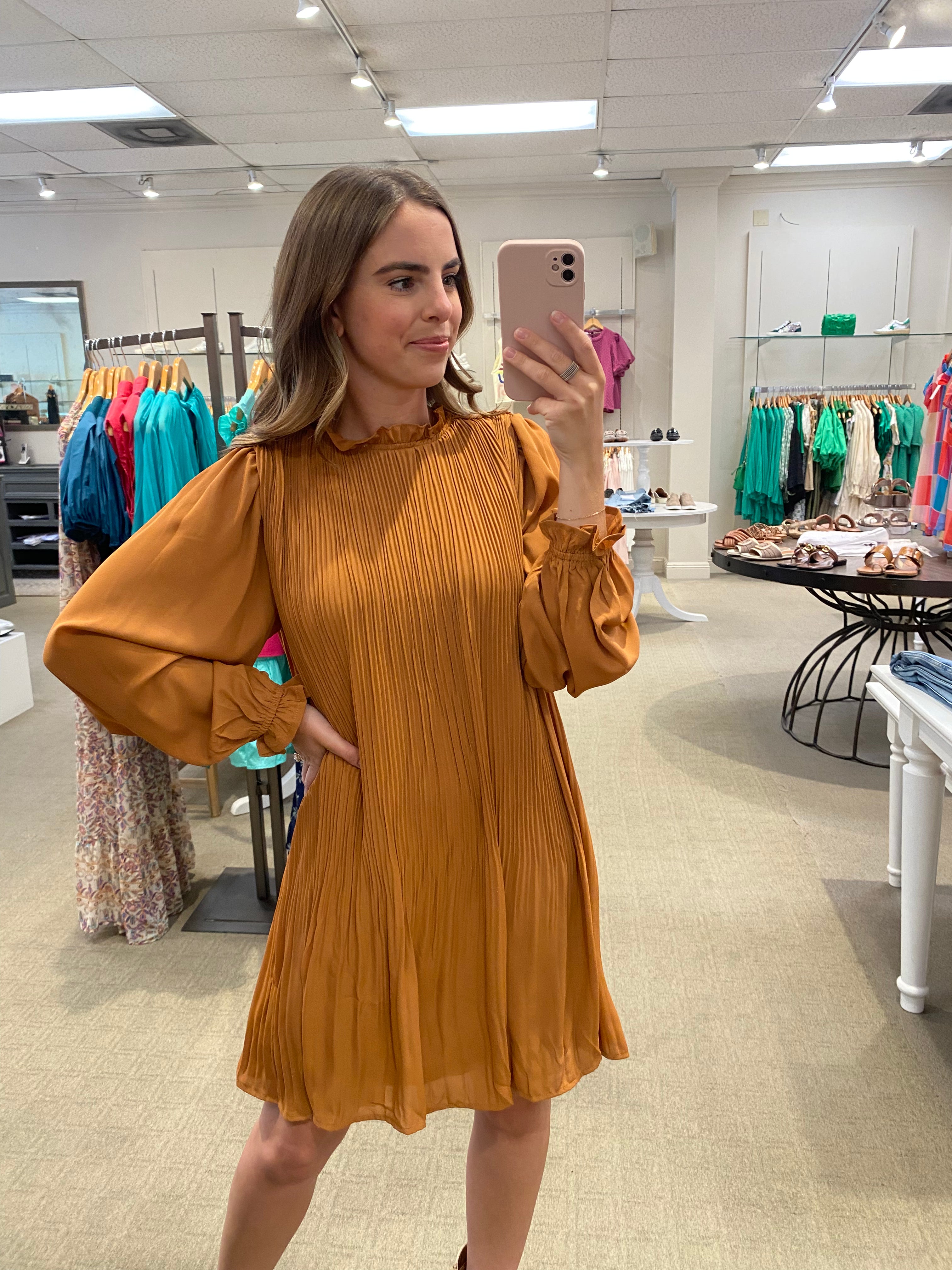 Ginger Dress Rust