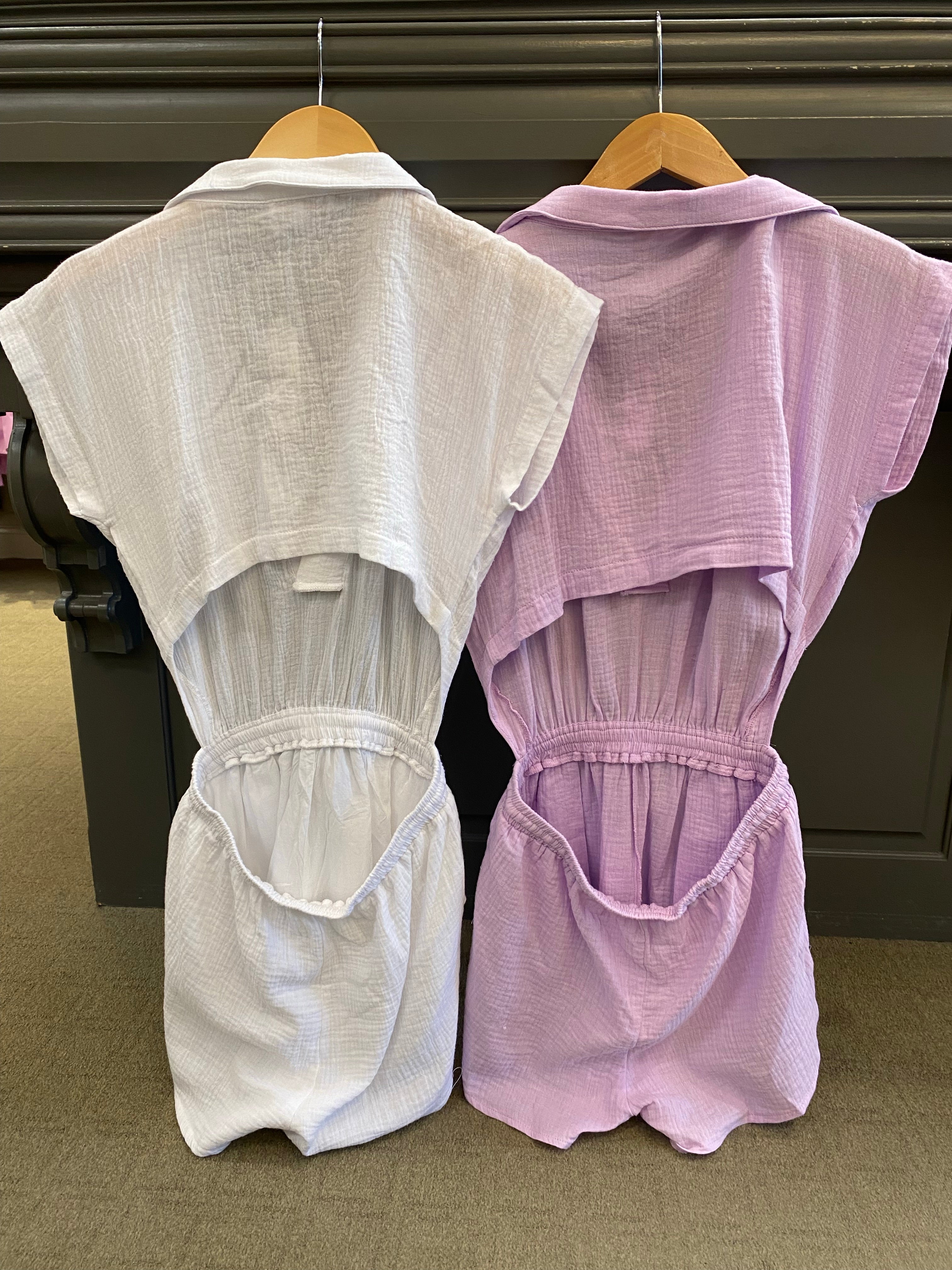 Rita Romper White