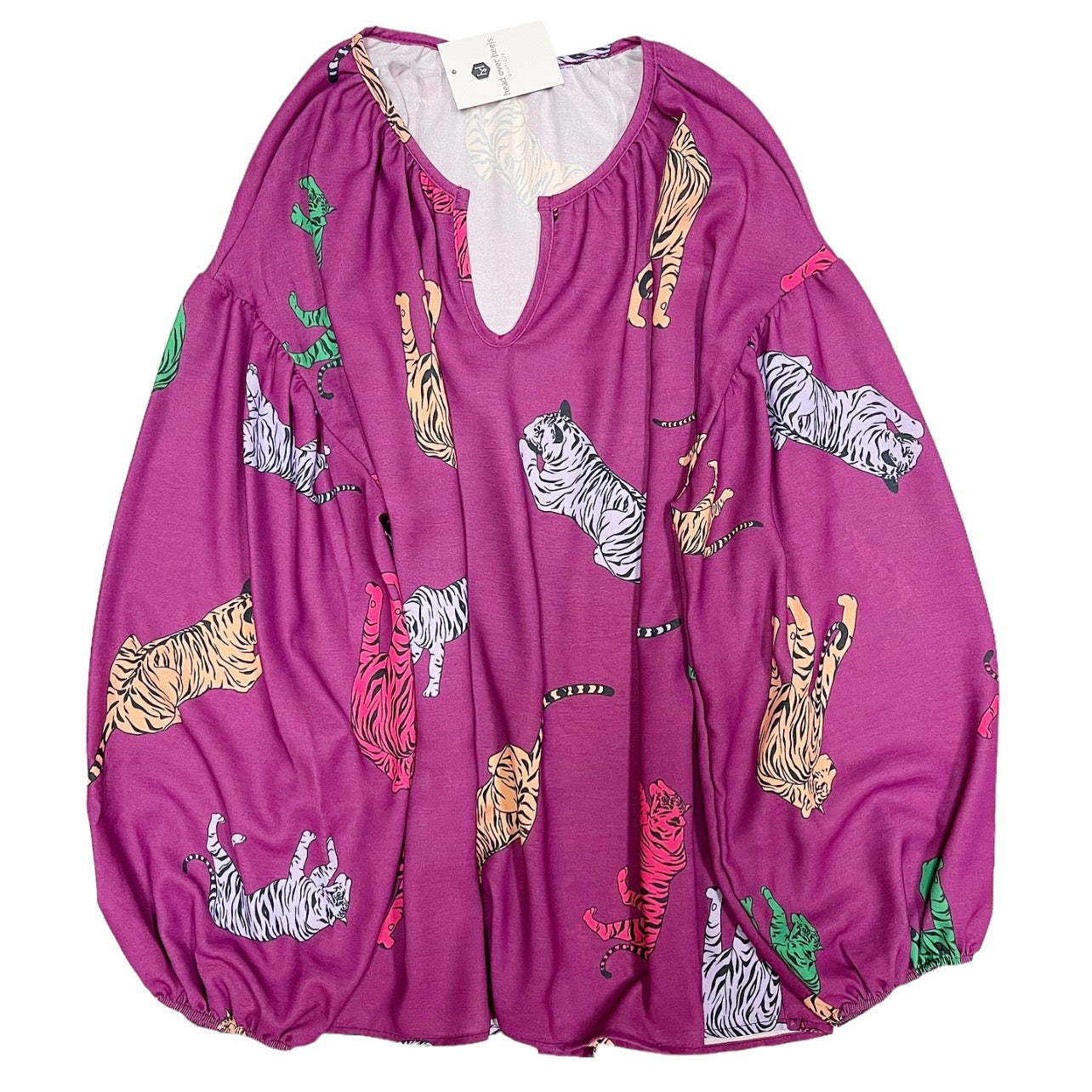 Multi Tiger Top Purple