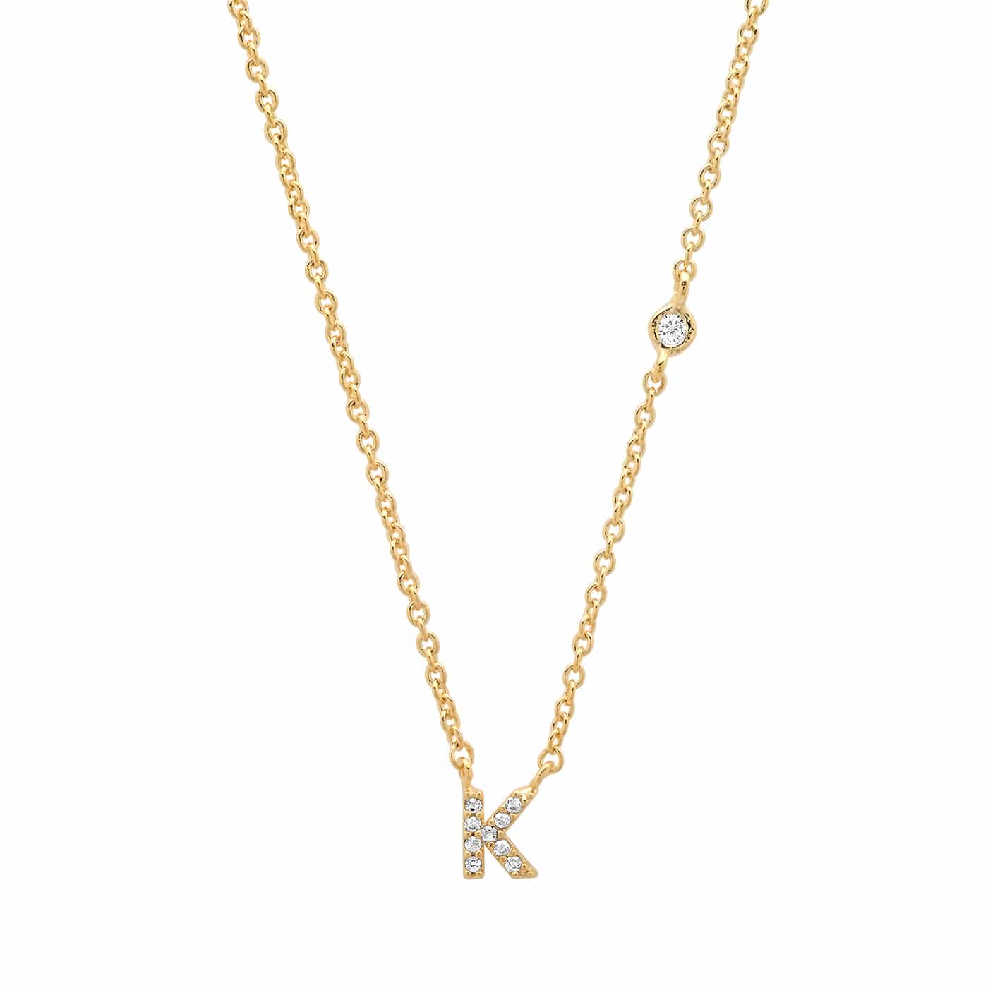 CZ Initial Necklace