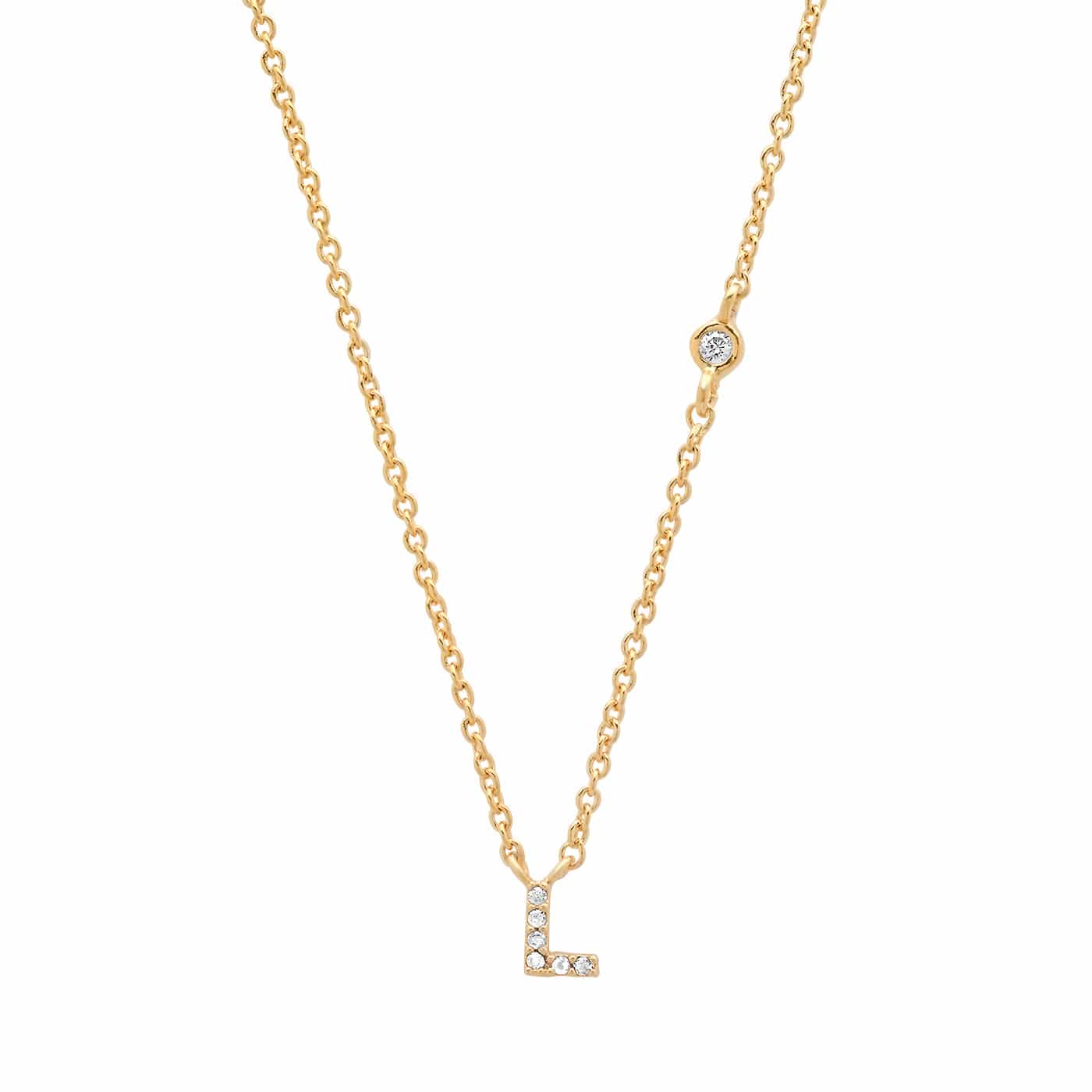 CZ Initial Necklace