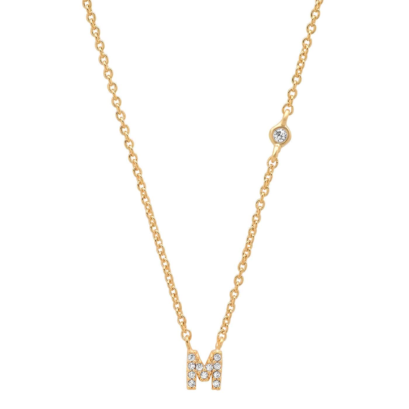 CZ Initial Necklace