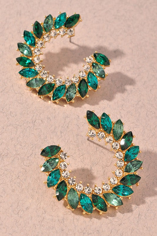 Rhinestone Hoops