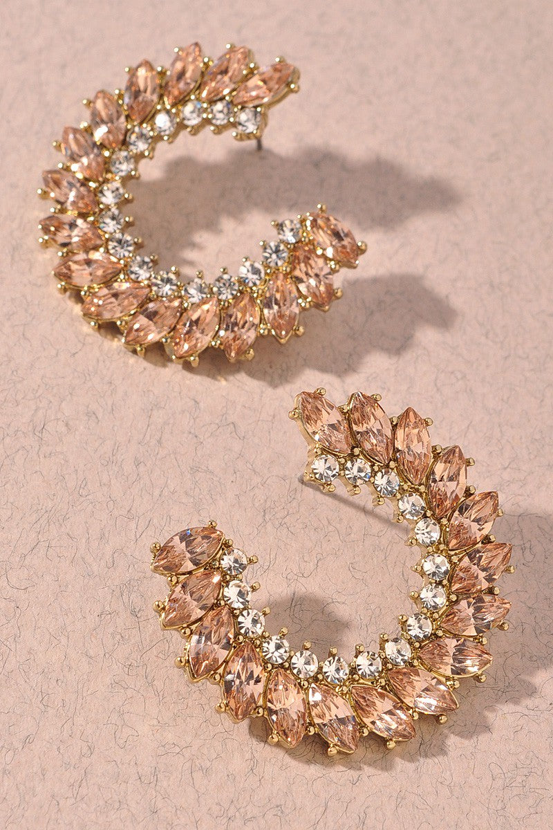 Rhinestone Hoops