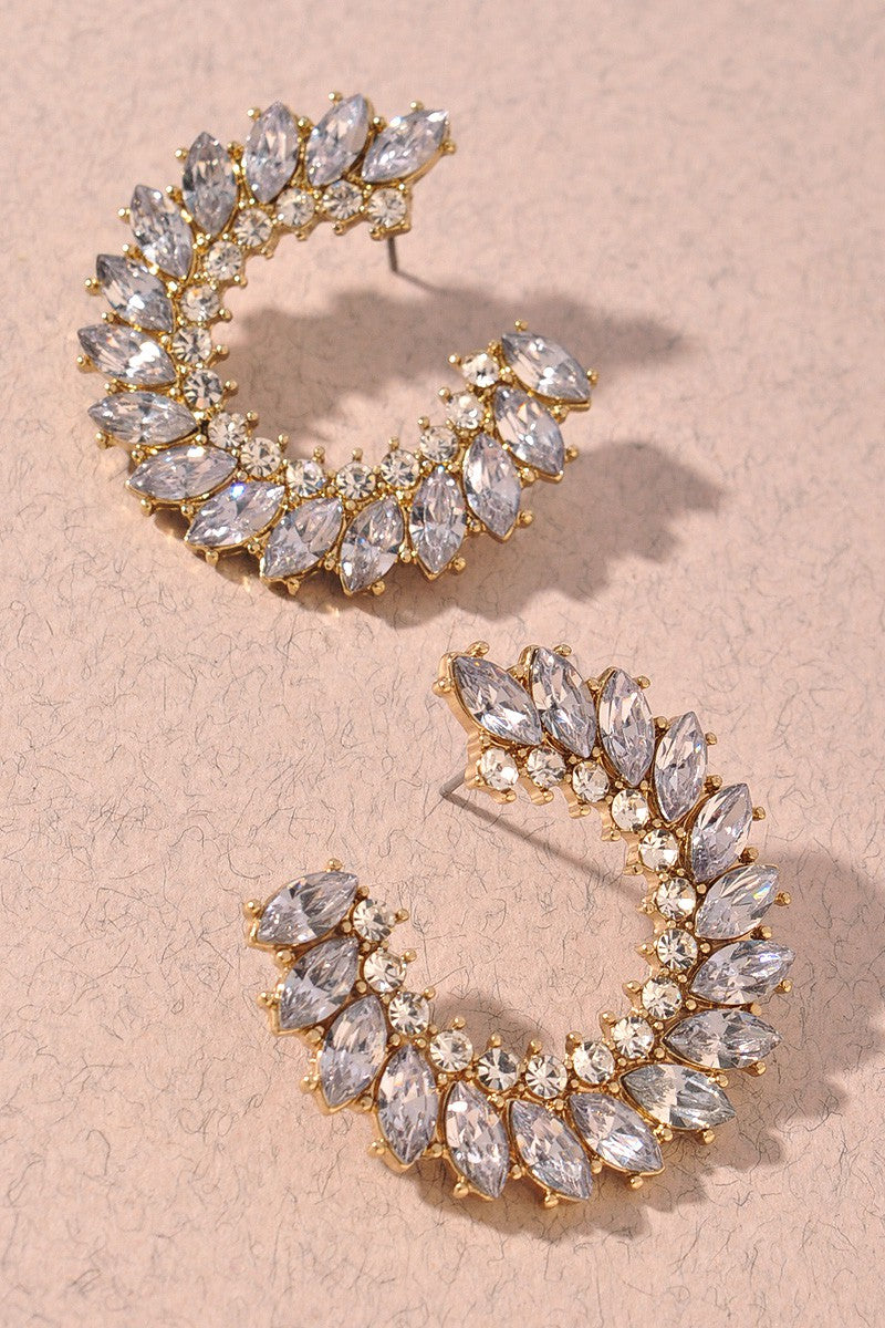 Rhinestone Hoops