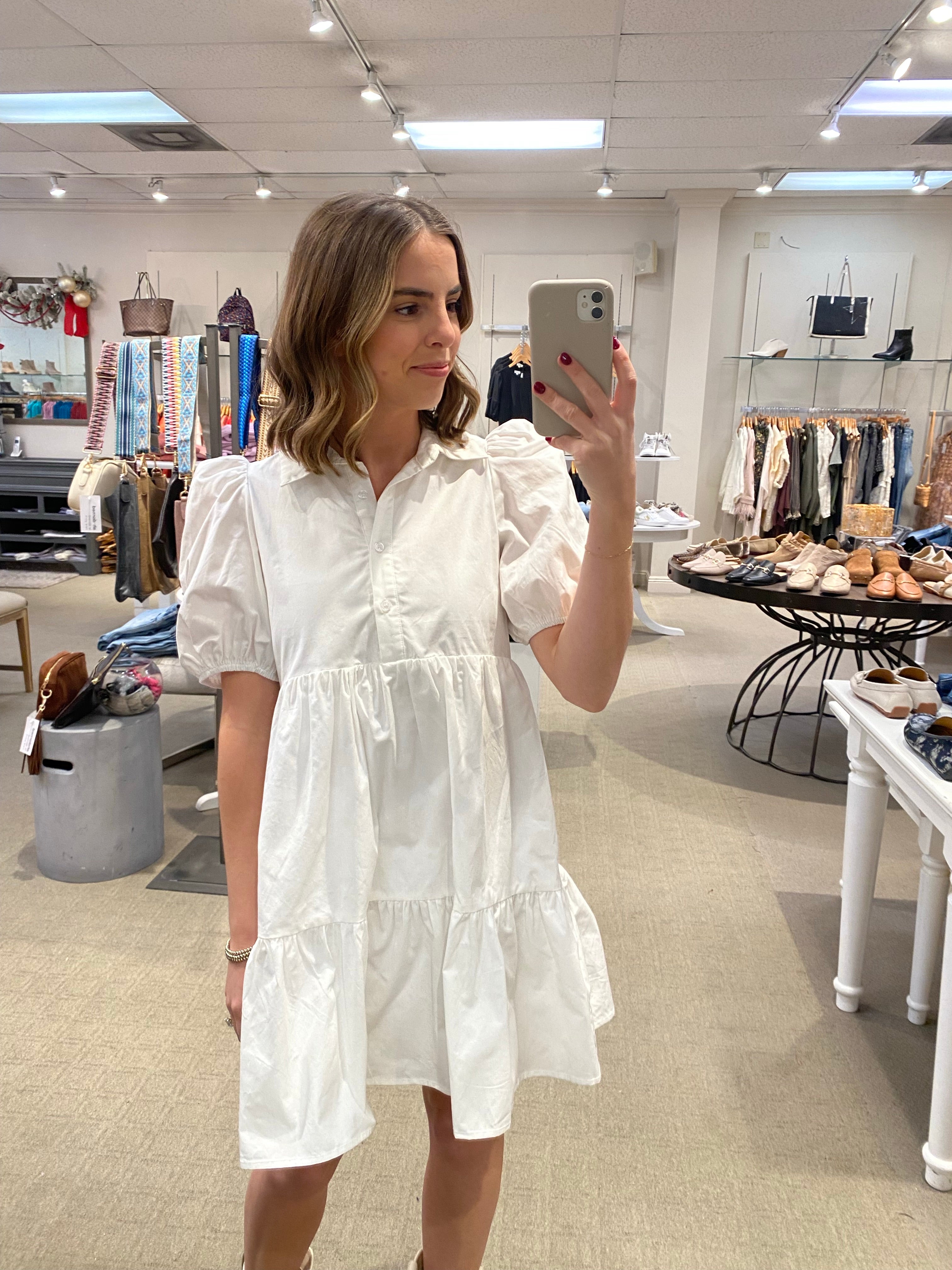 Claire Dress White